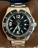  Shop Authentic Breitling Superocean Automatic 44mm Black Dial Silver Steel Strap Watch for Men - A17367D71B1A1 - Luxxuri
