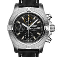  Shop Authentic Breitling Avenger Chronograph 45mm Black Dial Black Leather Strap Watch for Men - A13317101B1X1 - Luxxuri