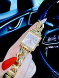  Shop Authentic Guess Vanity Diamonds Silver Dial Gold Steel Strap Watch for Women - W1030L2 - Luxxuri