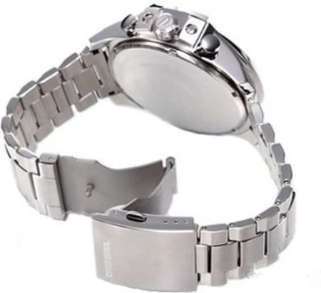  Shop Authentic Diesel Mega Chief Chronograph Blue Dial Silver Steel Strap Watch For Men - DZ4465 - Luxxuri