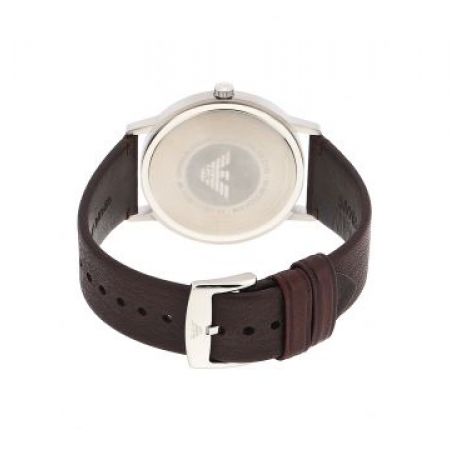  Shop Authentic Emporio Armani Kappa Quartz Black Dial Brown Leather Strap Watch For Men - AR11153 - Luxxuri