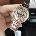 Shop Authentic Michael Kors Portia Quartz Silver Dial Rose Gold Steel Strap Watch For Women - MK3887 - Luxxuri