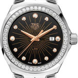  Shop Authentic Tag Heuer Link Quartz Diamonds Black Dial Silver Steel Strap Watch for Men - WBC131G.BA0649 - Luxxuri