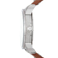  Shop Authentic Diesel Mini Daddy Silver Dial Brown Leather Strap Watch For Men - DZ7309 - Luxxuri
