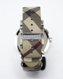  Shop Authentic Burberry The City Smoke Dial Checked Brown Leather Strap Watch for Men - BU9358 - Luxxuri