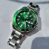  Shop Authentic Tag Heuer Aquaracer Green Dial Watch for Men - WAY201S.BA0927 - Luxxuri