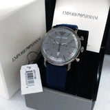  Shop Authentic Emporio Armani Aviator Quartz Grey Dial Blue Fabric Strap Watch For Men - AR11144 - Luxxuri