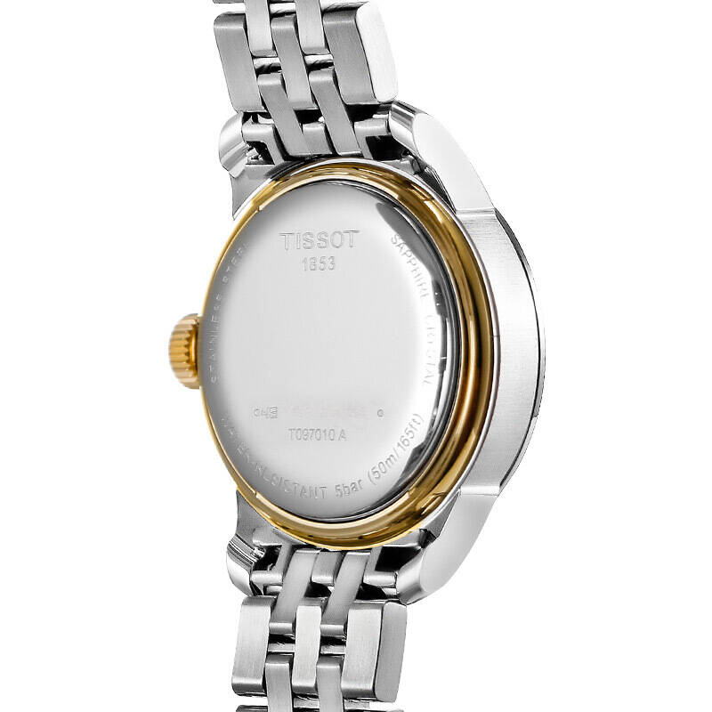 Shop Authentic Tissot T Classic Bridgeport Mother of Pearl Dial Two Tone Steel Strap Watch For Women - T097.010.22.116.00 - Luxxuri