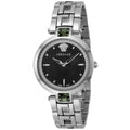  Shop Authentic Versace Crystal Gleam Guilloche  Black Dial Silver Steel Strap Watch for Women - VAN030016 - Luxxuri