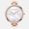 Shop Authentic Calvin Klein Authentic Mother of Pearl Dial Rose Gold Mesh Bracelet Watch for Women - K8G2362G - Luxxuri