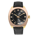  Shop Authentic Gucci GG2570 Quartz Black Dial Black Leather Strap Watch For Men - YA142309 - Luxxuri