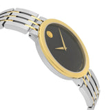  Shop Authentic Movado Museum Esperanza Black Dial Two Tone Steel Strap Watch For Men - 0607058 - Luxxuri