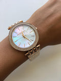 Shop Authentic Michael Kors Darci Mother of Pearl Dial Rose Gold Steel Strap Watch for Women - MK3220 - Luxxuri
