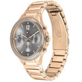  Shop Authentic Tommy Hilfiger Eve Chronograph Quartz Grey Dial Rose Gold Steel Strap Watch For Women - 1782277 - Luxxuri