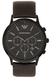  Shop Authentic Emporio Armani Sportivo Black Dial Brown Leather Strap Watch For Men - AR2462 - Luxxuri