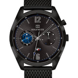  Shop Authentic Tommy Hilfiger Deacon Analog Black Dial Black Mesh Bracelet Watch for Men - 1791547 - Luxxuri