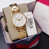  Shop Authentic Fossil Tailor Gold Dial Gold Steel Strap Watch for Women - ES4263 - Luxxuri
