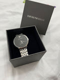  Shop Authentic Emporio Armani Classic Quartz Black Dial Silver Steel Strap Watch For Men - AR11161 - Luxxuri