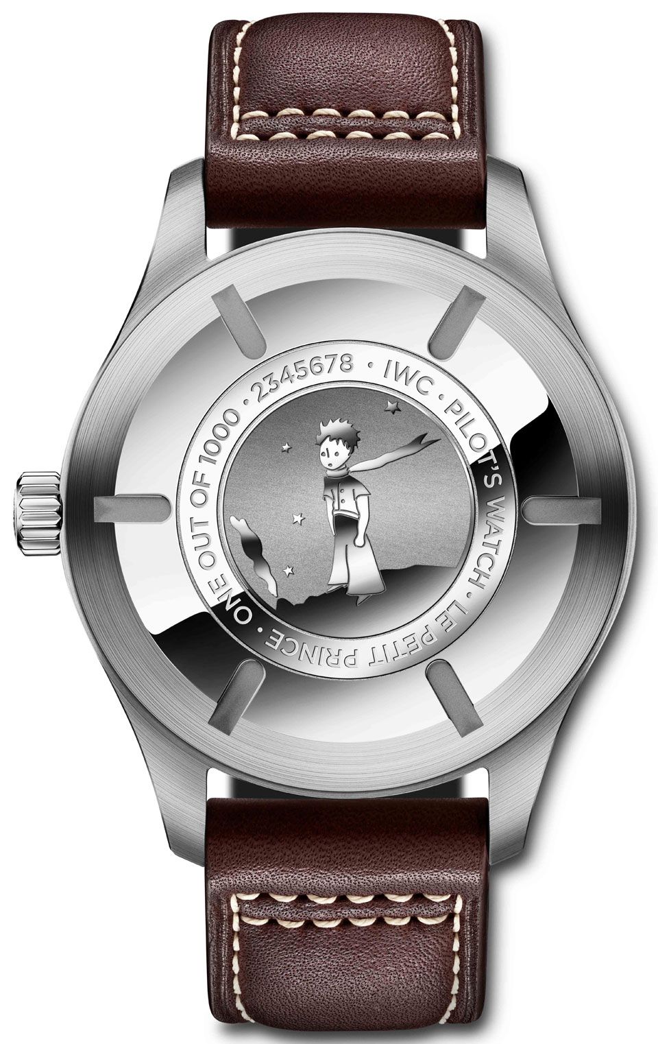  Shop Authentic IWC Pilots Watch Mark XVII Edition Le Petit Prince Blue Dial Brown Leather Strap Watch for Men - IW326506 - Luxxuri