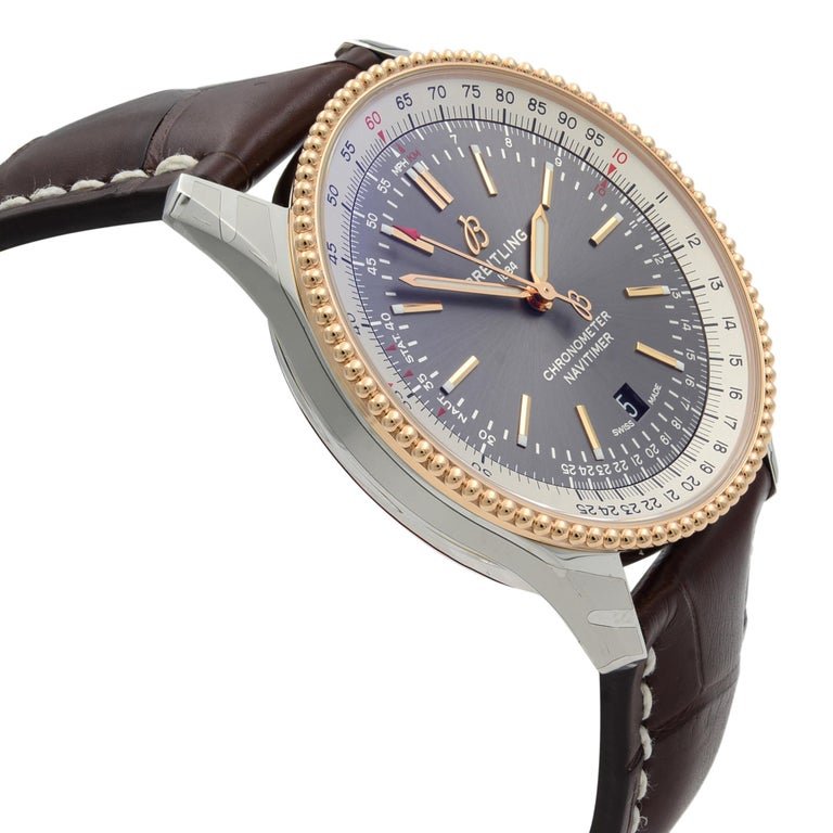  Shop Authentic Breitling Navitimer 1 Automatic 41mm Brown Dial Brown Leather Strap Mens Watch - U17326211M1P2 - Luxxuri