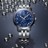  Shop Authentic Tissot PRC 200 Chronograph Blue Dial Silver Steel Strap Watch For Men - T055.417.11.047.00 - Luxxuri