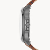  Shop Authentic Armani Exchange Hampton Chronograph Grey Dial Brown Leather Strap Watch For Men - AX2414 - Luxxuri