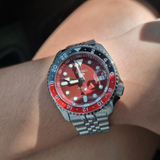  Shop Authentic Seiko 5 Sports Thong Sia Limited Edition Red Dial Silver Steel Strap Watch For Men - SSK031K1 - Luxxuri