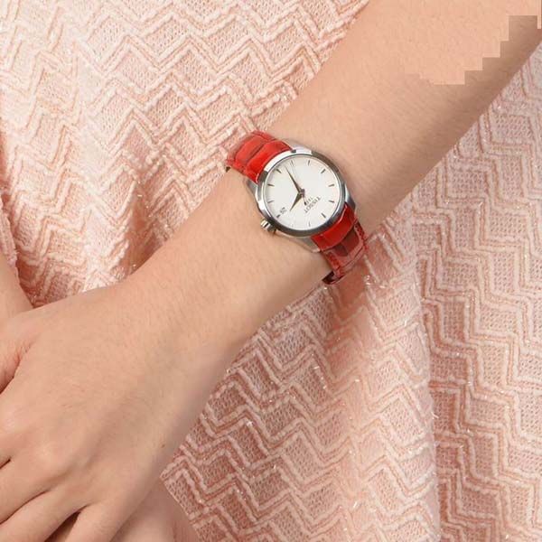  Shop Authentic Tissot Couturier Lady Silver Dial Red Leather Strap Watch for Women - T035.210.16.031.01 - Luxxuri