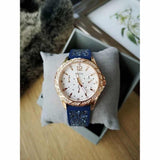  Shop Authentic Guess Swirl Analog Quartz White Dial Blue Rubber Strap Watch for Women - W1096L4 - Luxxuri