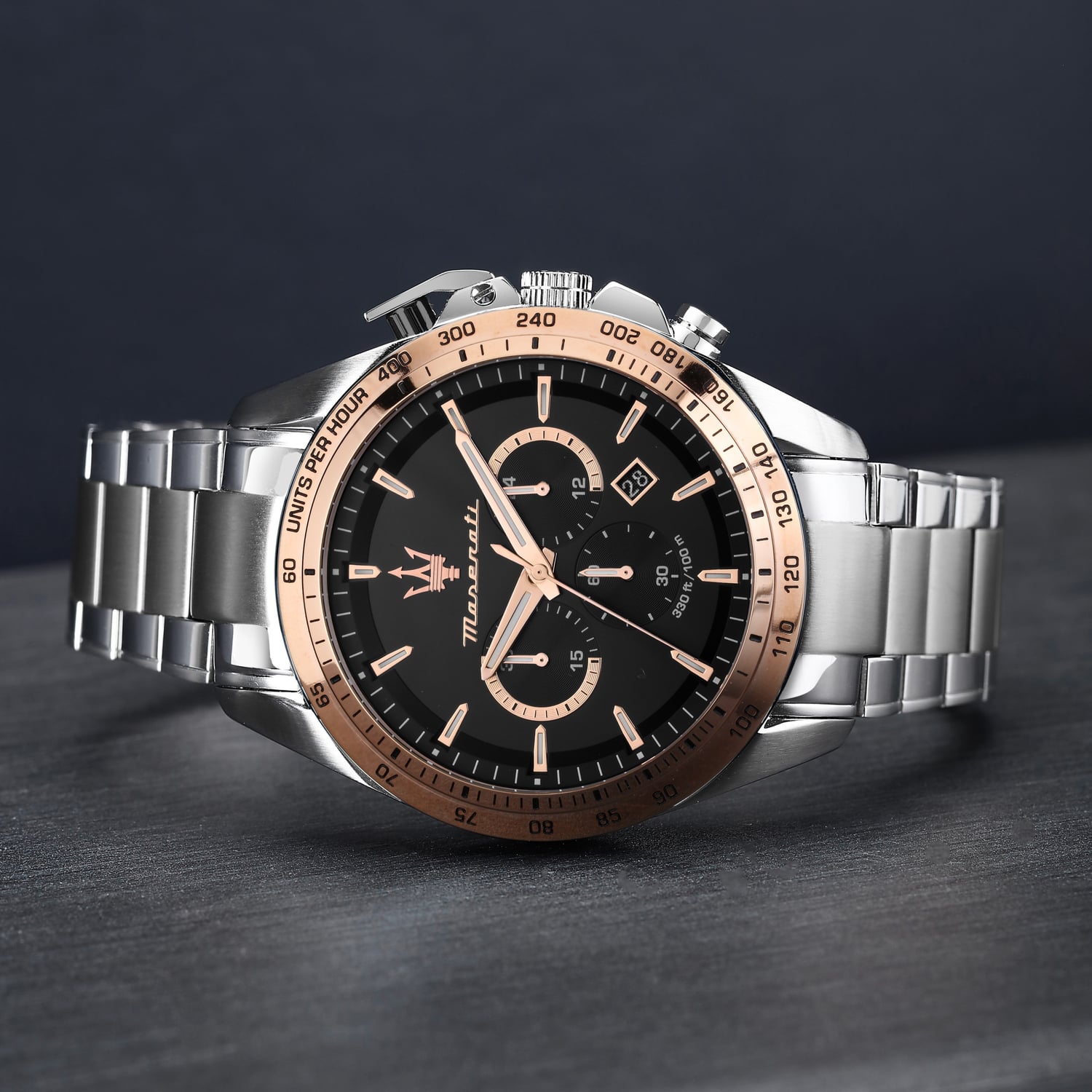  Shop Authentic Maserati Traguardo Chronograph Limited Edition Black Dial Silver Steel Strap Watch For Men - R8873612047 - Luxxuri