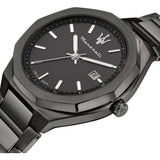  Shop Authentic Maserati Stile Quartz Black Dial Black Steel Strap Watch For Men - R8853142001 - Luxxuri