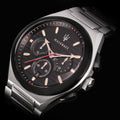  Shop Authentic Maserati Triconic Chronograph Black Dial Silver Steel Strap Watch For Men - R8873639002 - Luxxuri