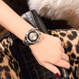  Shop Authentic Versace Shadov Quartz Silver Dial Snakeskin Green Leather Strap Watch for Women - VEBM00718 - Luxxuri