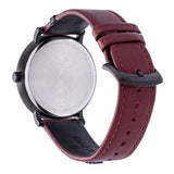  Shop Authentic Versace V-Circle Manifesto Black Dial Maroon Leather Strap Watch for Men - VBQ040017 - Luxxuri