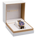  Shop Authentic Versace V-Circle Manifesto Edition Black Dial Black Leather Strap Watch for Men - VBQ050017 - Luxxuri