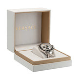  Shop Authentic Versace V-Ray Chronograph Quartz Silver Dial Silver Steel Strap Watch For Men - VE2I00321 - Luxxuri