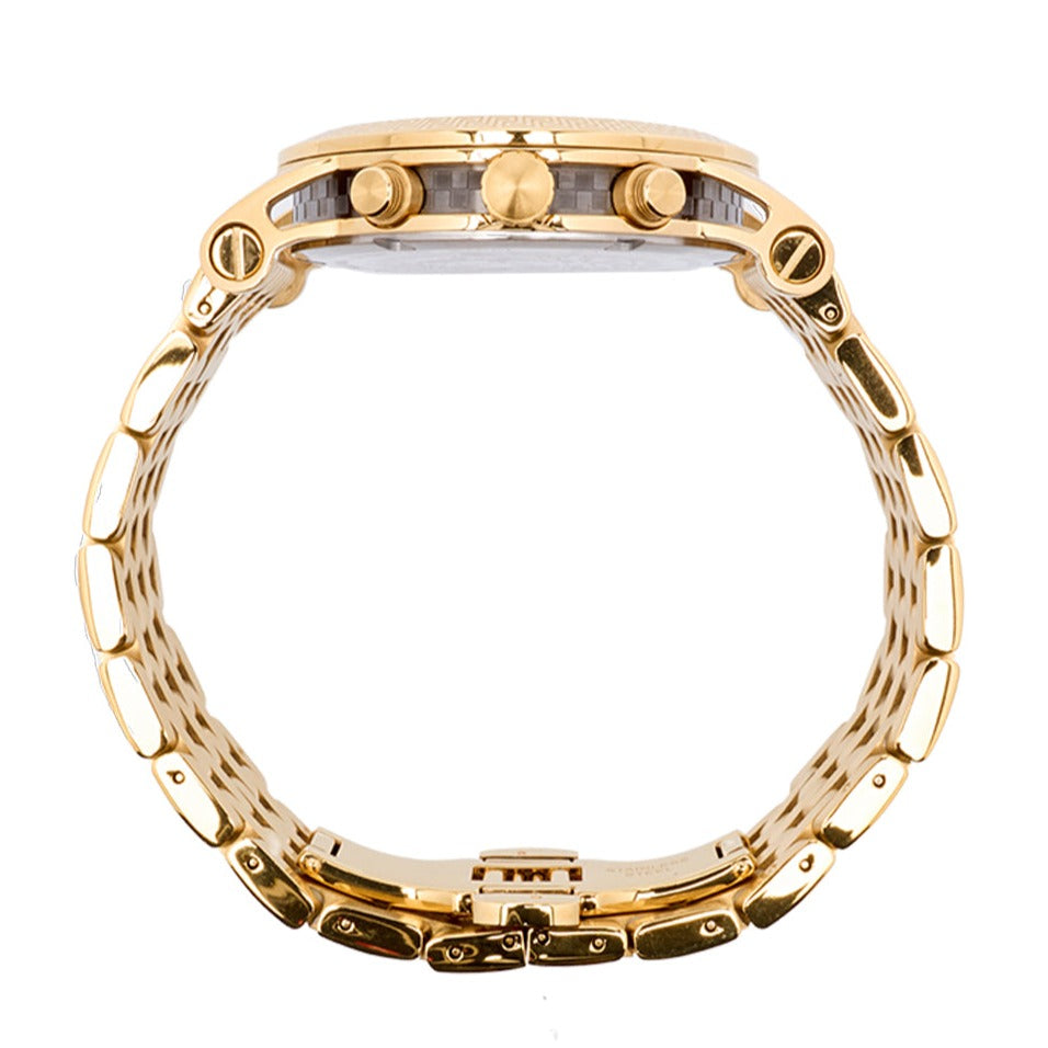  Shop Authentic Versace Sport Tech Chronograph Black Dial Gold Steel Strap Watch for Men - VELT00419 - Luxxuri