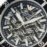  Shop Authentic Emporio Armani Meccanico Automatic Black Dial Black Silicone Strap Watch For Men - AR60062 - Luxxuri