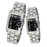  Shop Authentic Emporio Armani Classic Black Dial Silver Stainless Steel Strap Watch For Men - AR0156 - Luxxuri