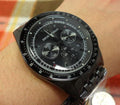  Shop Authentic Emporio Armani Tazio Chronograph Black Dial Black Steel Strap Watch For Men - AR5989 - Luxxuri
