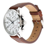  Shop Authentic Tommy Hilfiger Dean Quartz Multifunction White Dial Brown Leather Strap Watch for Men - 1791274 - Luxxuri