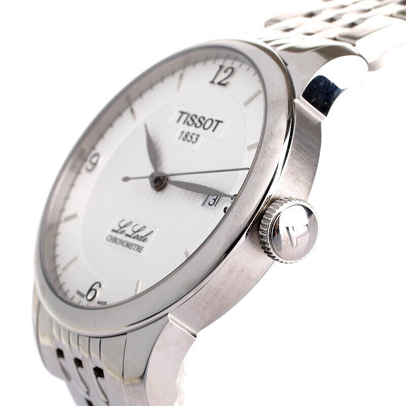 Tissot Le Locle Automatic Cosc White Dial Silver Steel Strap Watch For Men - T006.408.11.037.00