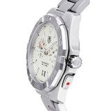  Shop Authentic Tag Heuer Aquaracer Chronograph White Dial Silver Steel Strap Watch for Men - WAY111Y.BA0928 - Luxxuri