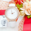  Shop Authentic Guess Mini Rose Diamonds White Dial White Leather Strap Watch For Women - U85142l3 - Luxxuri