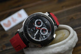  Shop Authentic Tissot T Race Chronograph Black Dial Red Rubber Strap Watch for Men - T048.417.27.057.01 - Luxxuri