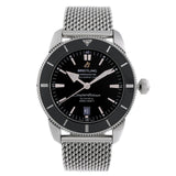  Shop Authentic Breitling Superocean Heritage B20 Automatic 46 Black Dial Silver Mesh Bracelet Watch for Men - AB2020121B1A1 - Luxxuri