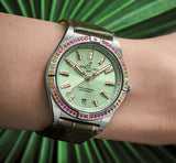  Shop Authentic Breitling Chronomat Automatic 36 South Sea Green Dial Green Leather Strap Watch for Women - A10380611L1P1 - Luxxuri