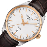  Shop Authentic Tissot T Classic PR 100 Quartz White Dial Brown Leather Strap Watch for Men - T101.410.26.031.00 - Luxxuri
