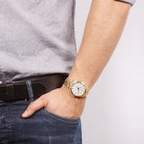  Shop Authentic Tissot T Classic PR 100 Quartz White Dial Gold Steel Strap Watch for Men - T101.410.33.031.00 - Luxxuri