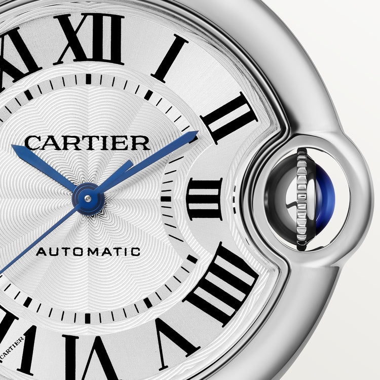  Shop Authentic Cartier Ballon Bleu De Cartier Silver Dial Silver Steel Strap Watch for Women - WSBB0044 - Luxxuri